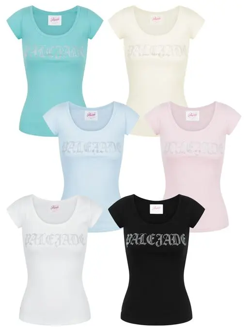 Retro Cubic Cap Sleeve T