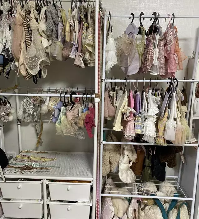 [네이버브랜드스토어 리뷰] 강아지옷장으로써요 봉연결해서
