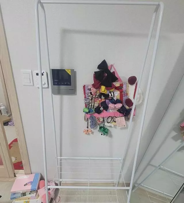 [네이버브랜드스토어 리뷰] 대학생인 딸아이 원룸에 수납공간이 부족해서 공간 많이 차지하지 않는 간단한 행거가 