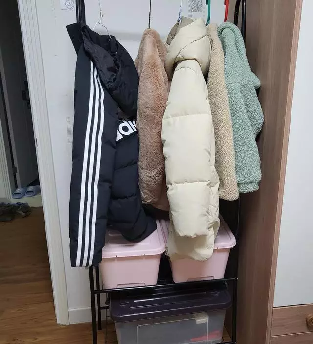 [네이버브랜드스토어 리뷰] 아이방에 설치했어요~옷정리가 깔끔해졌어요^^