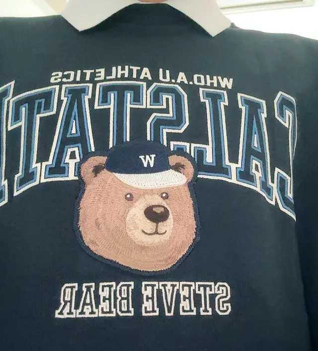 Steve Campus Patch T-shirt - 후아유닷컴
