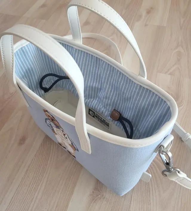 トートバッグ \"WHO.A.U\" Steve Canvas Tote Bag  WHBGF2212A Steve Canvas Tote Bag - 후아유닷컴