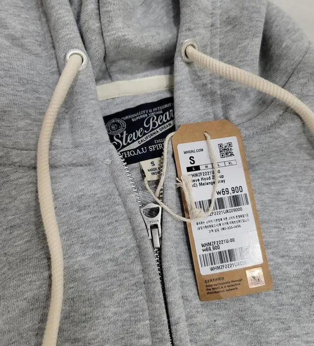【WHO.A.U】Steve Fleece Zip-up Steve Hood Zip-up - 후아유닷컴