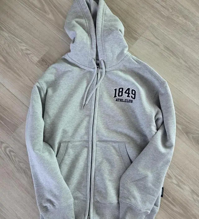 Campus Small Logo Hood Zip-up - 후아유닷컴