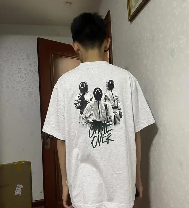 WAU X SQUID GAME] ○△□ Graphic T-Shirt - 후아유닷컴