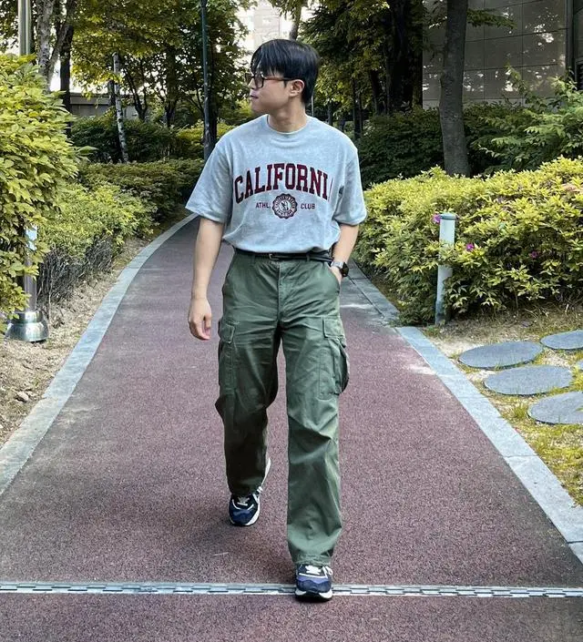California Letter Short Sleeve T-shirt - 후아유닷컴