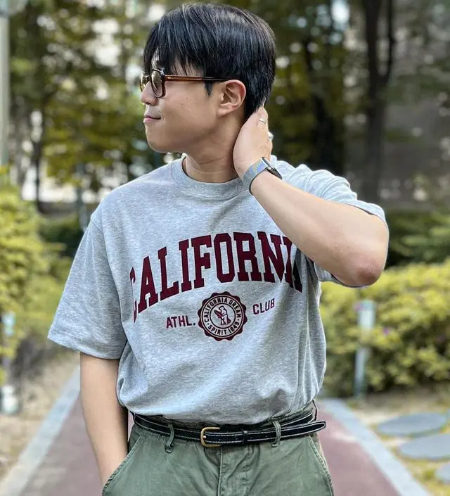 California Letter Short Sleeve T-shirt - 후아유닷컴